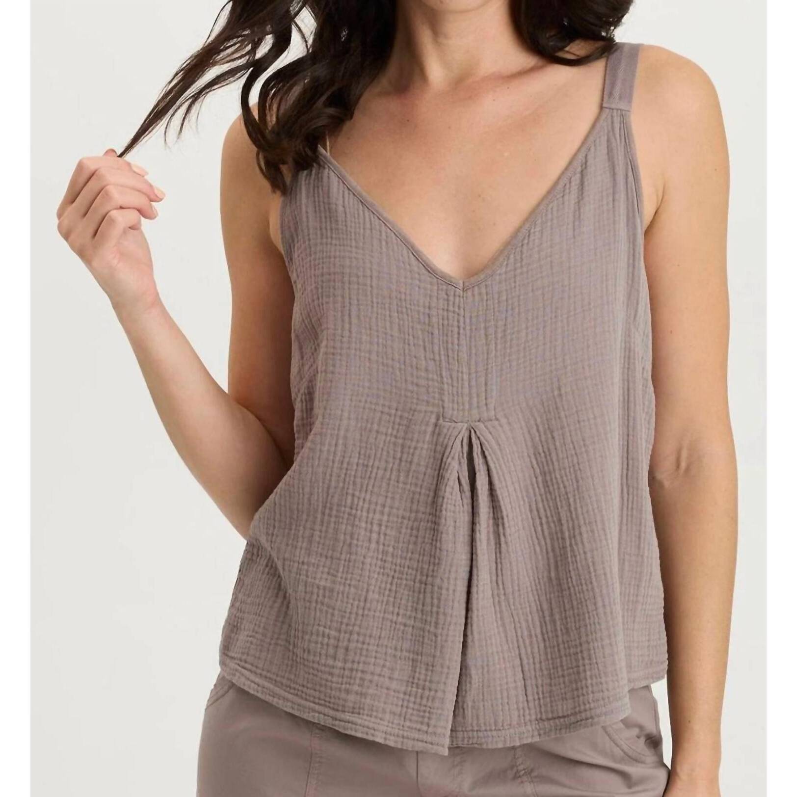 New Xcvi Hedley Tank Top In Poppy Seed
